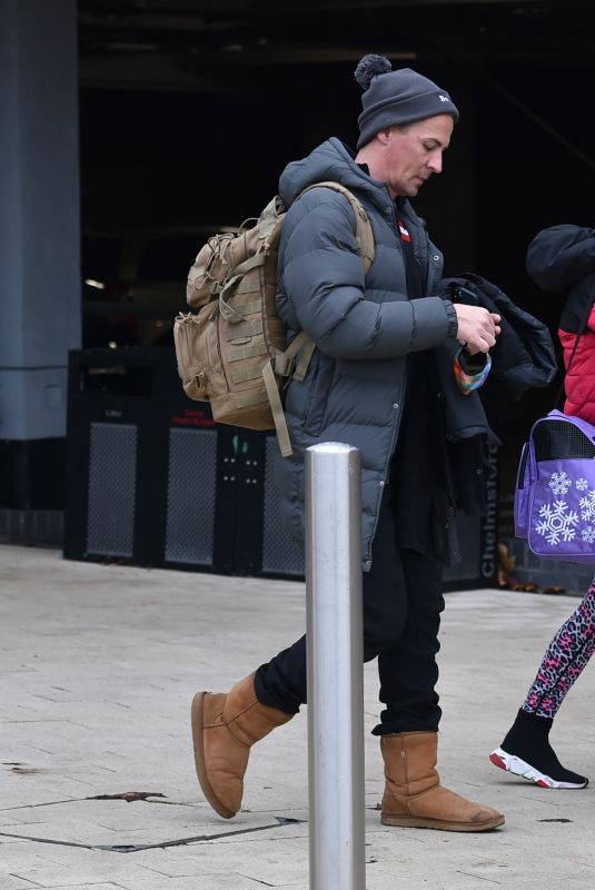 DENISE VAN OUTEN and Matt Evers Leaves Dancing on Ice Rehearsals in London 12/11/2020