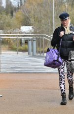 DENISE VAN OUTEN Leaves Dancing on Ice Rehearsals in Essex 12/10/2020