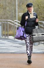 DENISE VAN OUTEN Leaves Dancing on Ice Rehearsals in Essex 12/10/2020