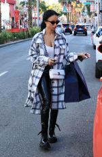 DRAYA MICHELE Out Shopping on Rodeo Drive in Beverly Hills 12/29/2020