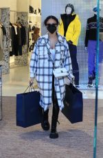 DRAYA MICHELE Out Shopping on Rodeo Drive in Beverly Hills 12/29/2020