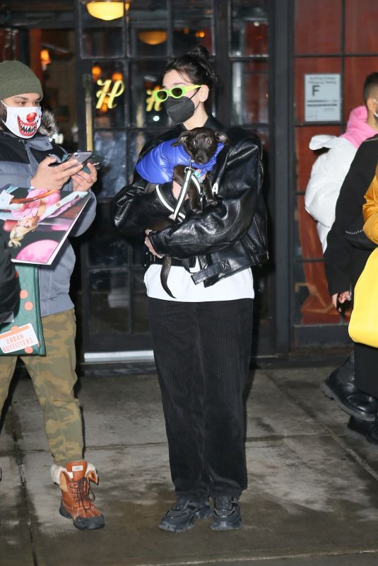 DUA LIPA Leaves Bowery Hotel in New York 12/20/2020