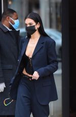 DUA LIPA Leaves Her Apartment in New York 12/09/2020