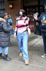 DUA LIPA Leaves Her Hotel in New York 12/19/2020