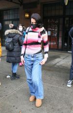 DUA LIPA Leaves Her Hotel in New York 12/19/2020