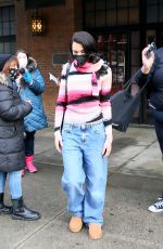 DUA LIPA Leaves Her Hotel in New York 12/19/2020