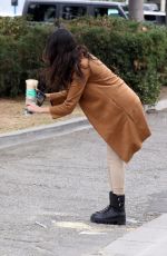 EIZA GONZALEZ Out for Coffee in West Hollywood 12/23/2020