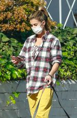 ELISABETTA CANALIS Out with Her Dogs in Beverly Hills 12/13/2020