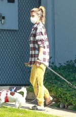 ELISABETTA CANALIS Out with Her Dogs in Beverly Hills 12/13/2020