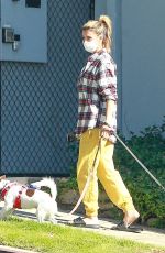 ELISABETTA CANALIS Out with Her Dogs in Beverly Hills 12/13/2020