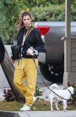 ELISABETTA CANALIS Out wuth Her Dog in Los Angeles 12/02/2020