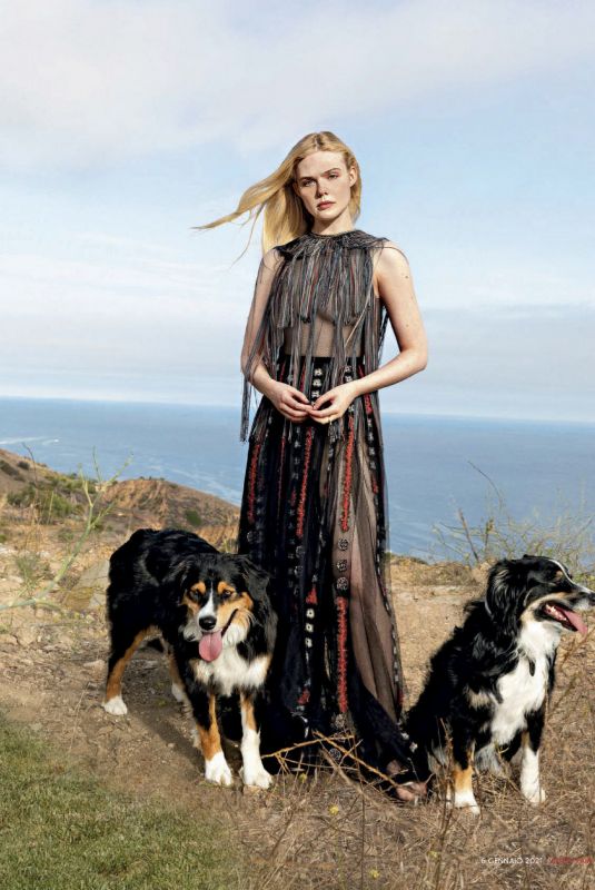 ELLE FANNING in Vanity Fair Magazine, Italy January 2021