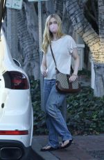 ELLE FANNING Out and About in West Hollywood 12/18/2020