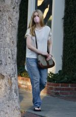 ELLE FANNING Out and About in West Hollywood 12/18/2020