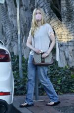 ELLE FANNING Out and About in West Hollywood 12/18/2020