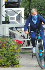 ELLEN DEGENERES Out Riding a Bike in Santa Barbara 12/27/2020