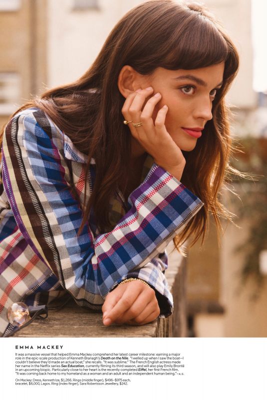 EMMA MACKEY in Elle Magazine, November 2020