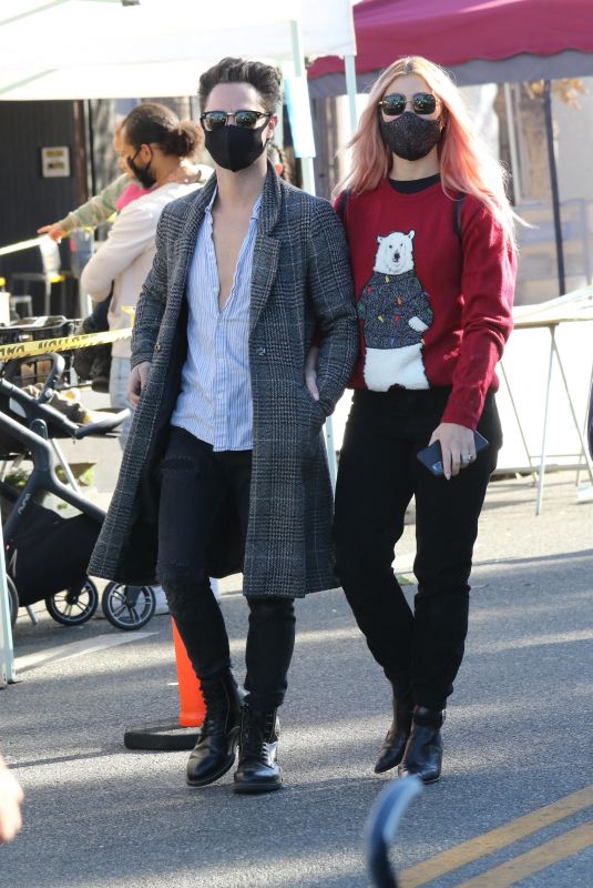 EMMA SLATER and Sasha Farber Out in Los Angeles 12/20/2020