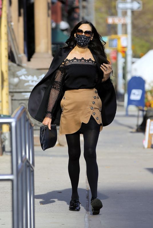 FAMKE JANSSEN Out in New York 12/13/2020