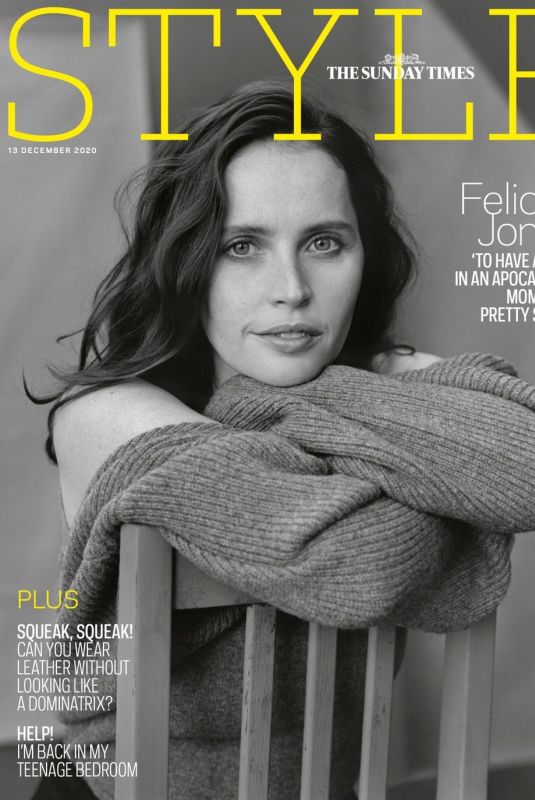 FELICITY JONES in The Sunday Times Style Magazine, Dece,ber 2020