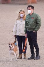 FLORENCE PUGH and Zach Braff Out at a Dog Park in Los Angeles 12/14/2020