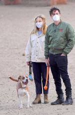 FLORENCE PUGH and Zach Braff Out at a Dog Park in Los Angeles 12/14/2020