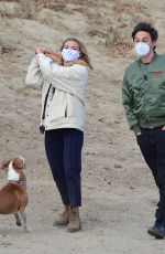 FLORENCE PUGH and Zach Braff Out at a Dog Park in Los Angeles 12/14/2020