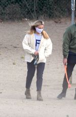 FLORENCE PUGH and Zach Braff Out at a Dog Park in Los Angeles 12/14/2020