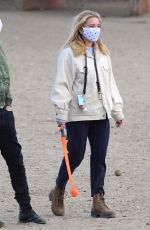 FLORENCE PUGH Out with Her Dog at a Dog Park in Los Angeles 12/14/2020
