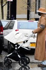 GIGI HADID Out with Her Baby in New York 12/19/2020