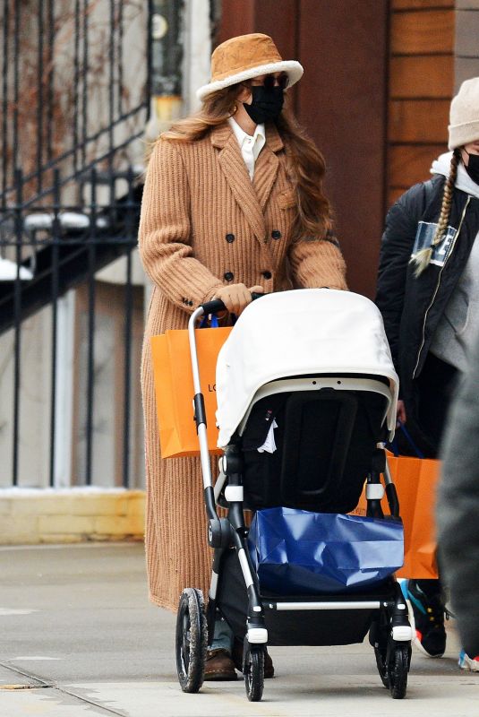 GIGI HADID Out with Her Baby in New York 12/19/2020