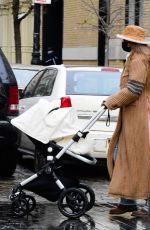 GIGI HADID Out with Her Baby in New York 12/19/2020