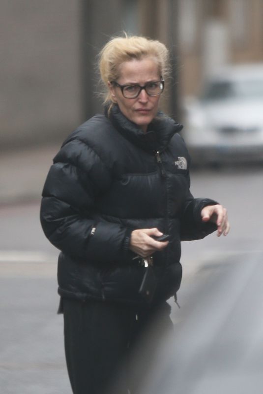 GILLIAN ANDERSON Out and About in London 12/18/2020