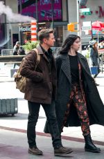 HAILEE STEINFELD and Jeremy Renner on the Set of Hawkeye in New York 12/07/2020
