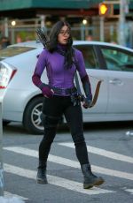 HAILEE STEINFELD on Hawkeye Set in New York 12/08/2020
