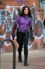 HAILEE STEINFELD on Hawkeye Set in New York 12/08/2020