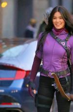 HAILEE STEINFELD on Hawkeye Set in New York 12/08/2020