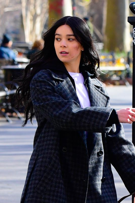 HAILEE STEINFELD on the Set of Hawkeye in New York 12/03/2020