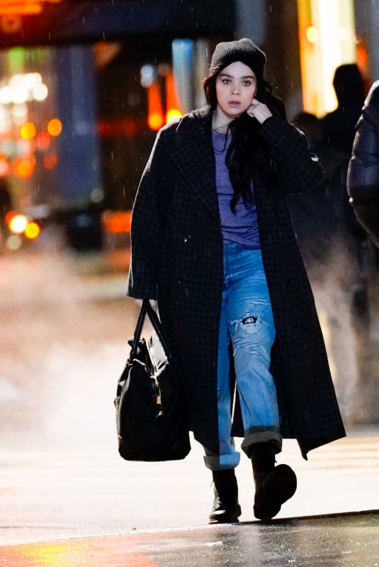 HAILEE STEINFELD on the Set of Hawkeye in New York 12/04/2020