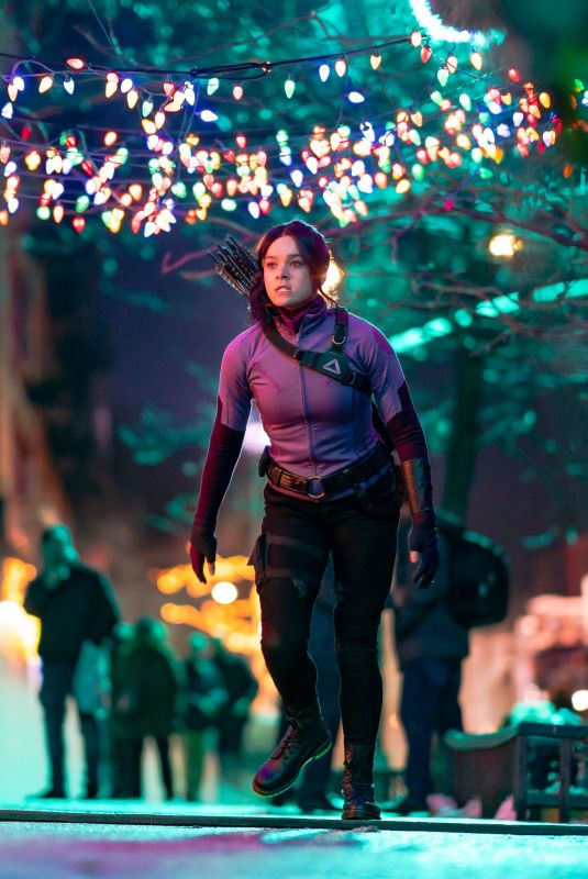 HAILEE STEINFELD on the Set of Hawkeye in New York 12/11/2020