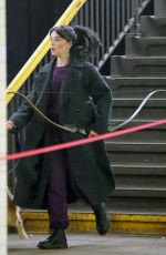 HAILEE STEINFERLD on the Set of Hawkeye in New York 12/02/2020