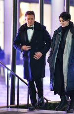 HAILEE STIENFELD and Jeremy Renner on the Set of Hawkeye in New York 12/09/2020