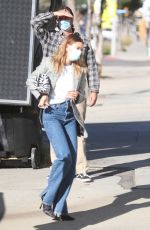 HAILEY BIEBER Arrives at a Film Set in West Hollywood 12/16/2020
