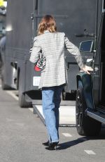 HAILEY BIEBER Arrives at a Film Set in West Hollywood 12/16/2020