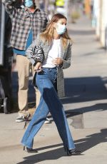 HAILEY BIEBER Arrives at a Movie Set in West Hollywood 12/15/2020