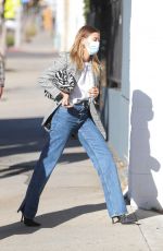 HAILEY BIEBER Arrives at a Movie Set in West Hollywood 12/15/2020