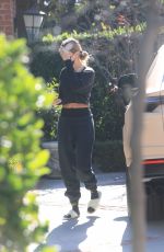 HAILEY BIEBER Arrives at a Pilates Class in Los Angeles 12/18/2020