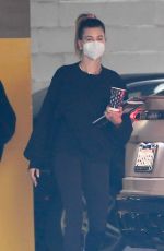 HAILEY BIEBER Arrives at Office Building in Los Angeles 12/22/2020