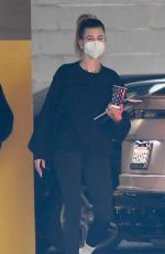 HAILEY BIEBER Arrives at Office Building in Los Angeles 12/22/2020