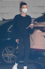 HAILEY BIEBER Arrives at Office Building in Los Angeles 12/22/2020